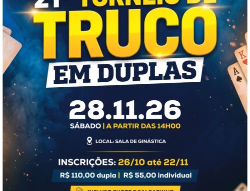 21º Torneio de Truco em Duplas – 28/11/26